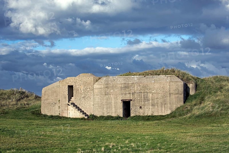 German bunker in the dunes at Utah Beach