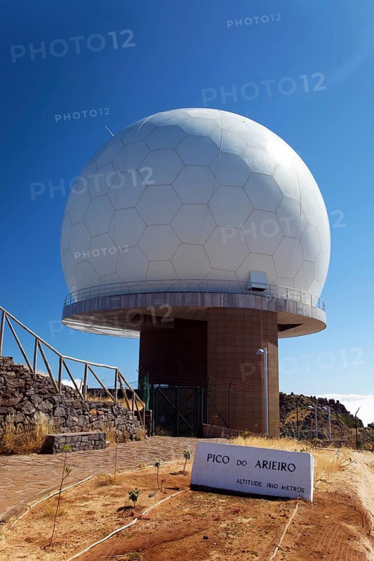 Portuguese Air Force air defence radar station on Pico do Arieiro 1818 metres