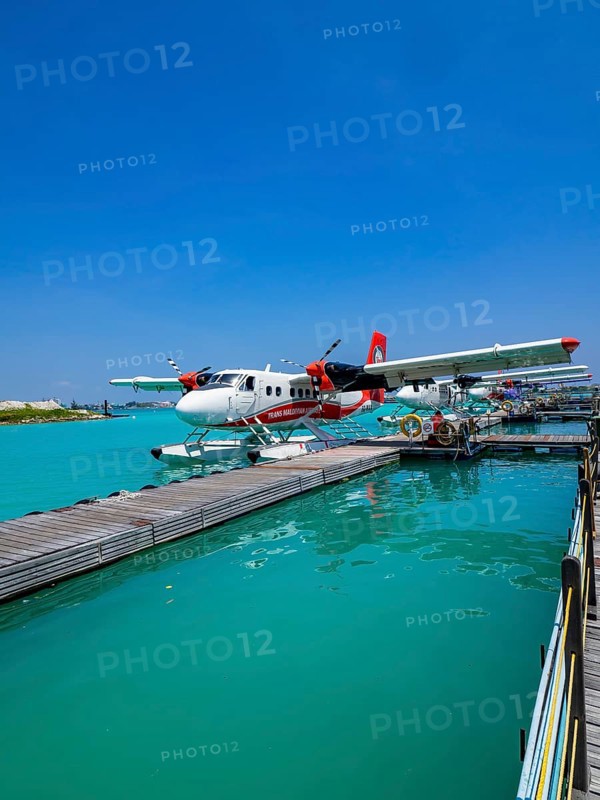 Pontoon with seaplanes