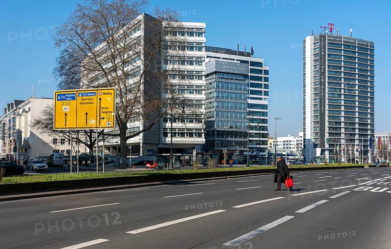 High-rise buildings and commercial buildings at Ernst-Reuter-Platz