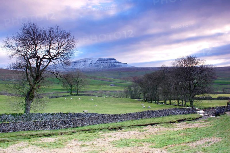 View of dry stone walls