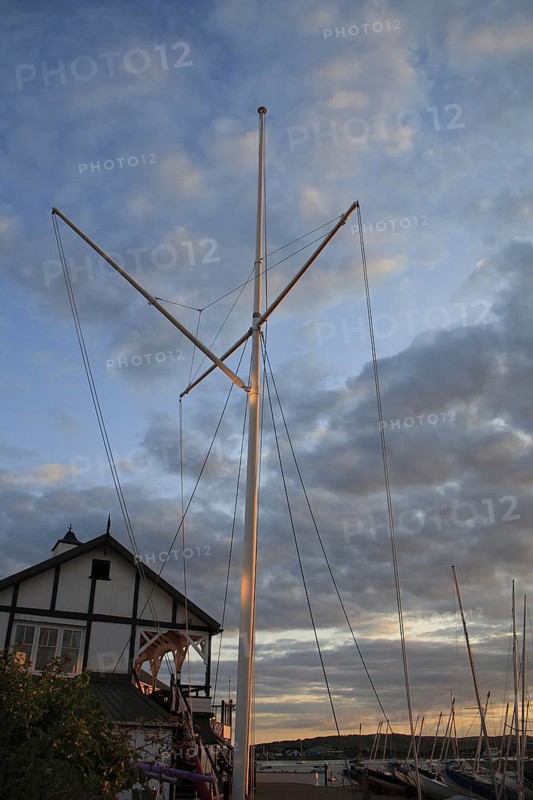 Signal mast at sailing club