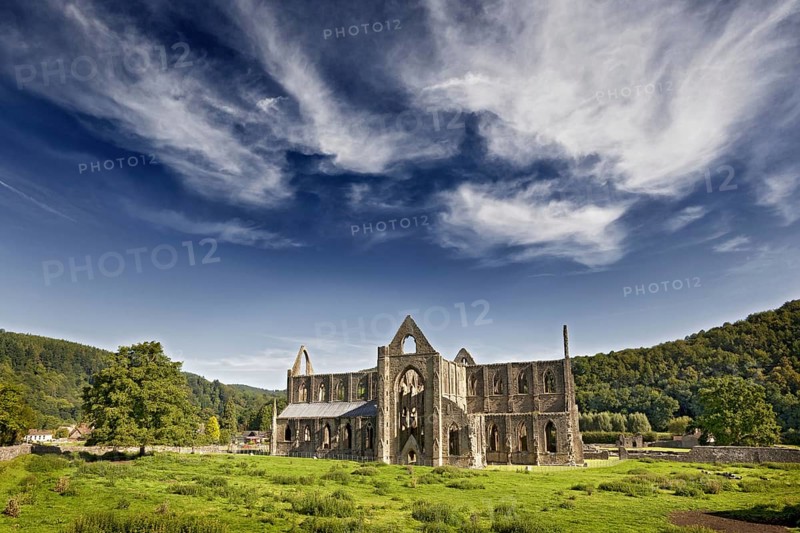 View of the ruins of the Cistercian Abbey