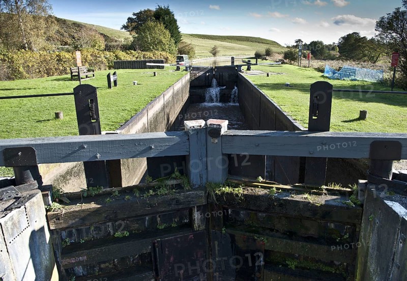 Canal lock built of iron due to sandy soil conditions