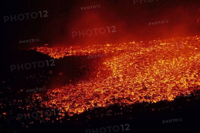 Active lava flow