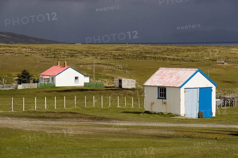 House in the garage of Port Louis in the Falkland Islands