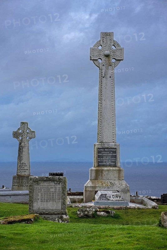 Flora MacDonald's monument on the Kilmuir Cemetery