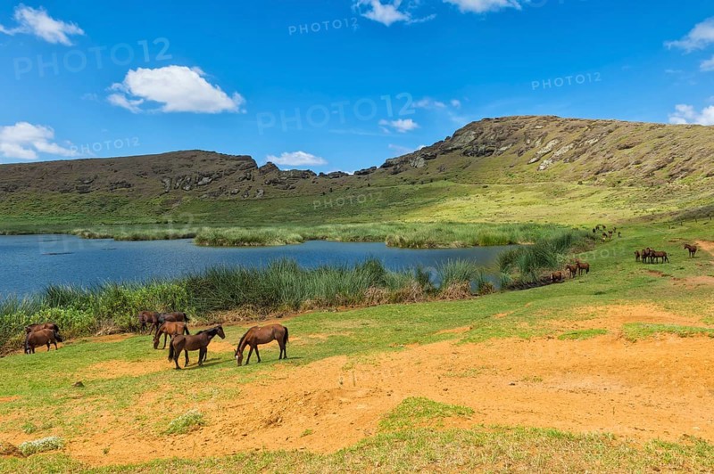 Rano Raraku Crater Lake