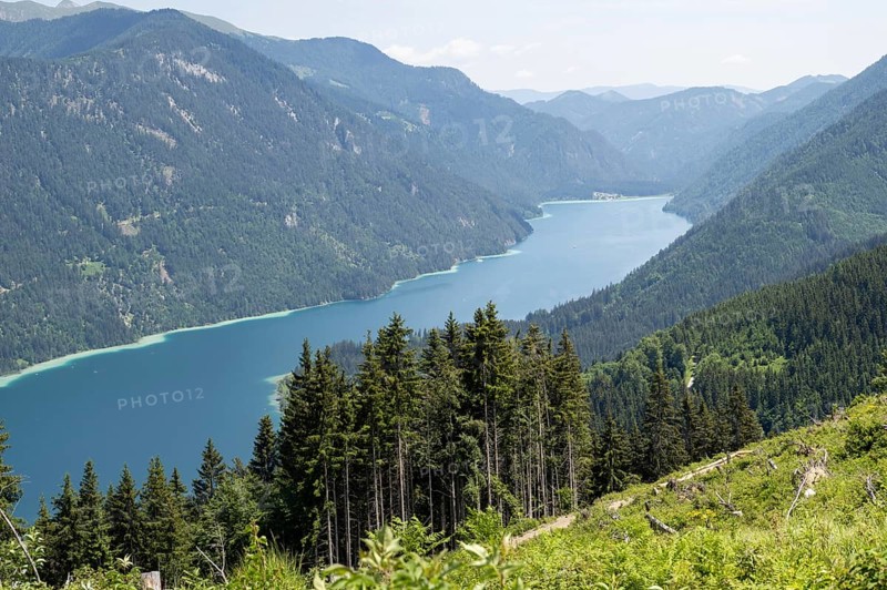 View from the Naggler Alm to the Weissensee