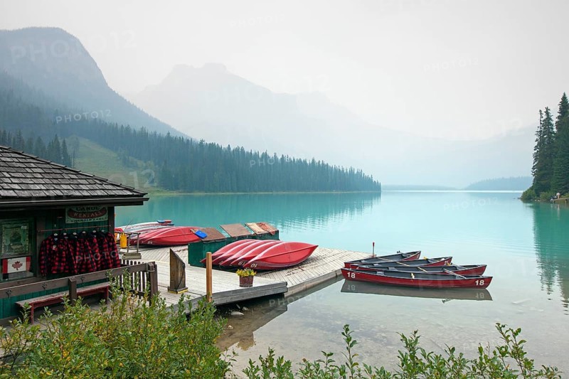 Canoe Rental Boathouse at Emerald Lake