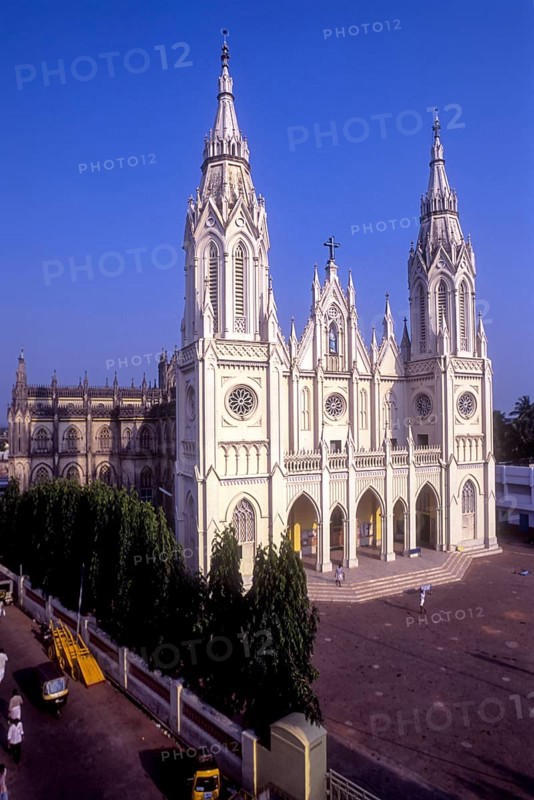 Basilica of our lady of dolours built in 1925 in Thrissur or Trichur