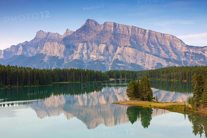 Mount Rundle and Two Jack Lake
