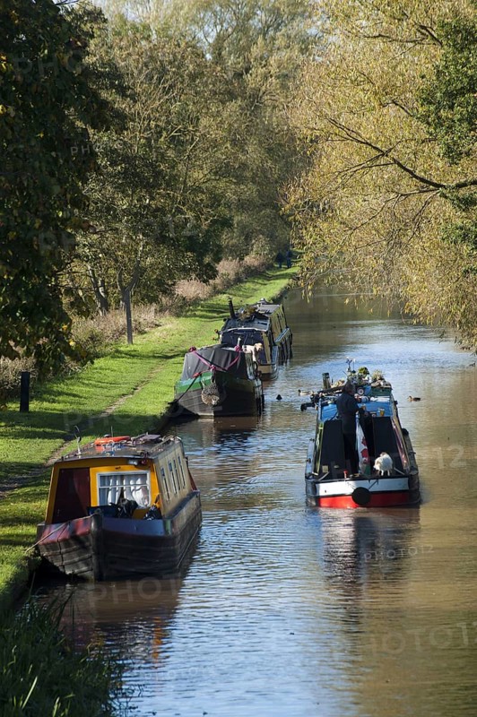 Narrow boats on the canal