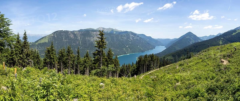 View from the Naggler Alm to the Weissensee