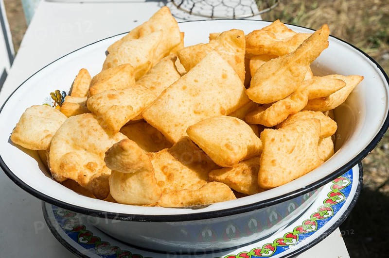 Plate of traditional local tandyr bread