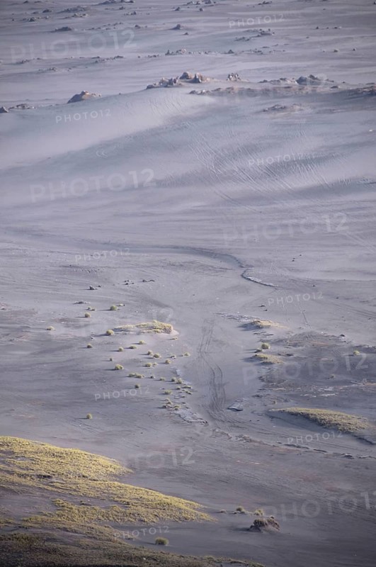 Sand plain surrounding volcanoes