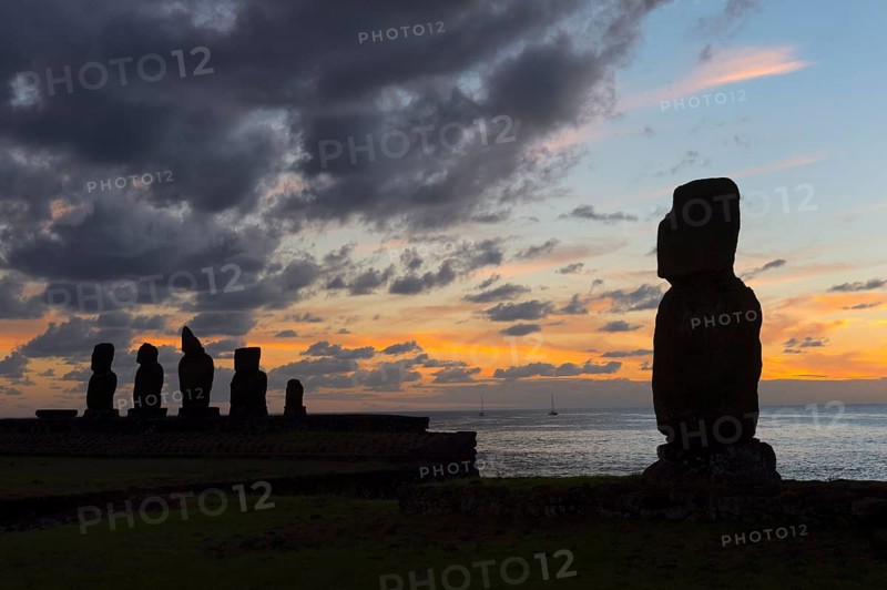 Tahai Ceremonial Complex at Sunset