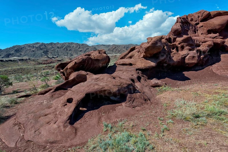 Volcanic rock formations