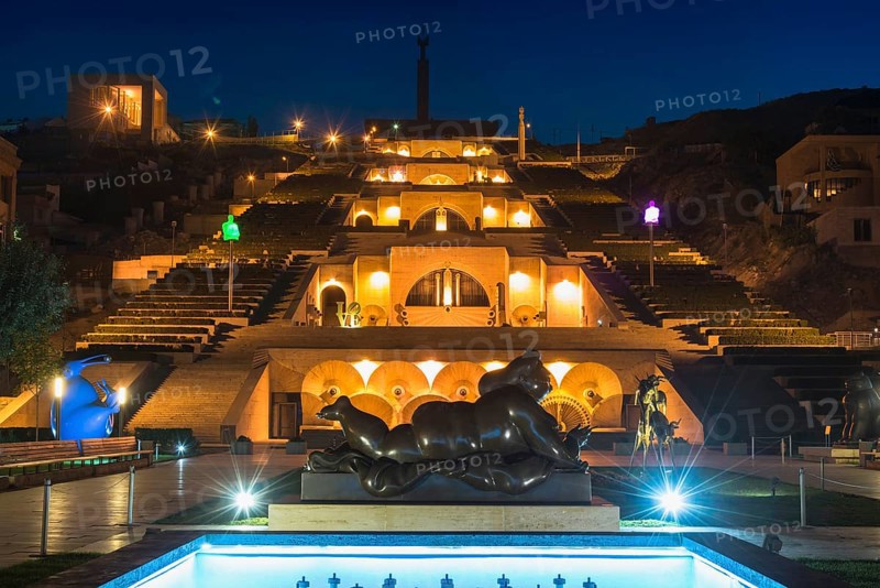 Yerevan Cascade at Dawn