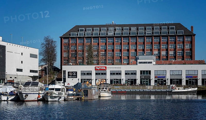 Shopping centre at the old industrial site of Tempelhofer Hafen