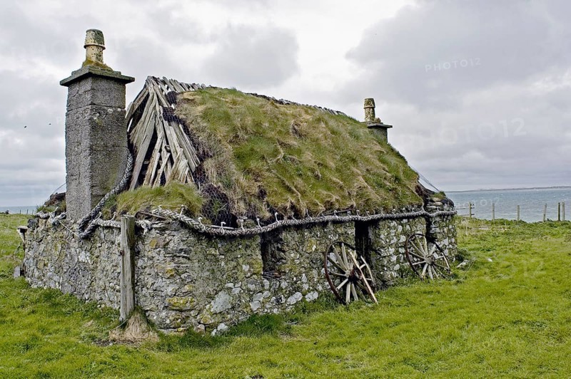 Abandoned farmhouse near the coast