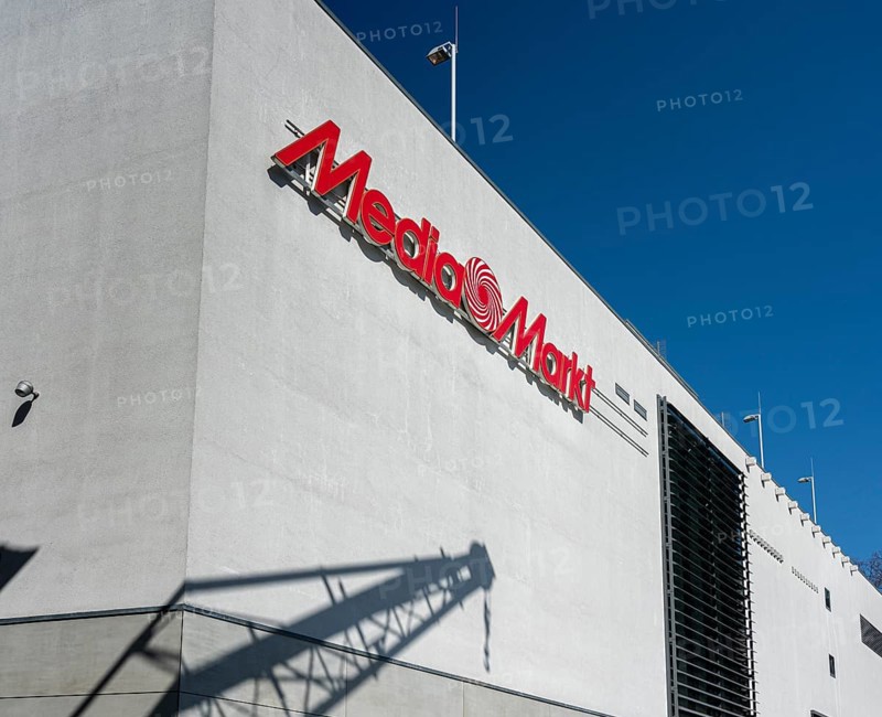Logo Media Markt at the Shopping Center Tempelhofer Hafen