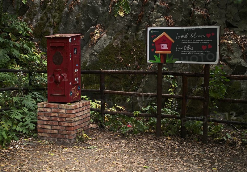 Sign and letterbox for love letters