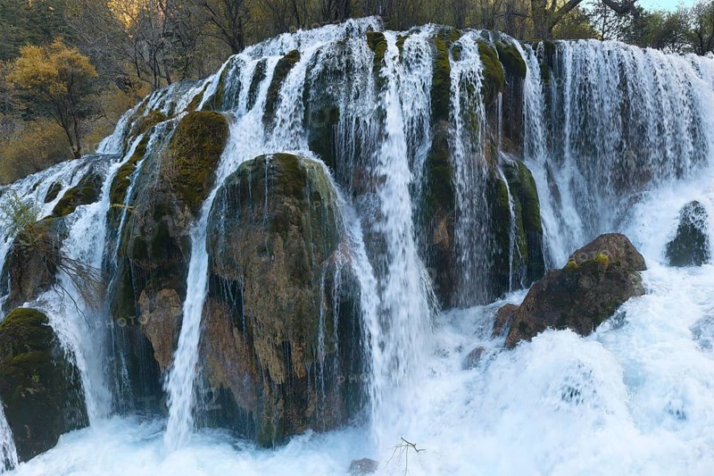 Waterfall in Bamboo Lake