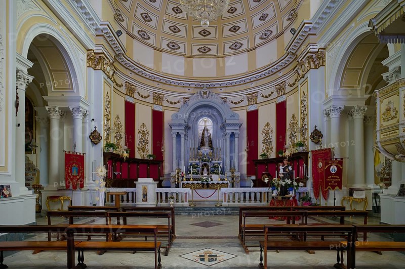 Choir room with altar