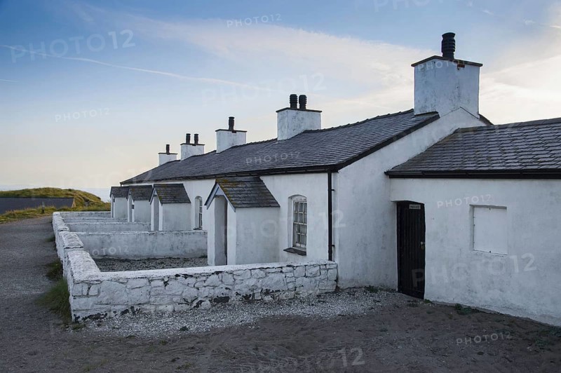 Pilot cottages used to service pilot boats and lifeboats on tidal island