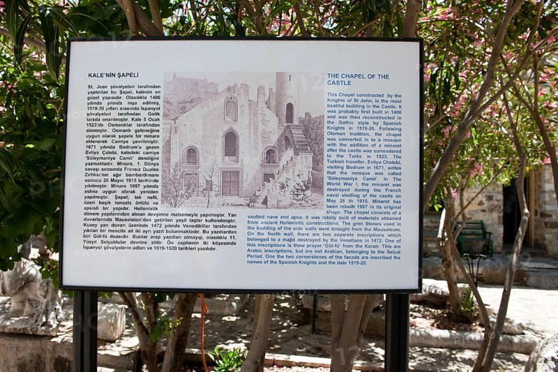 Information board on Chapel