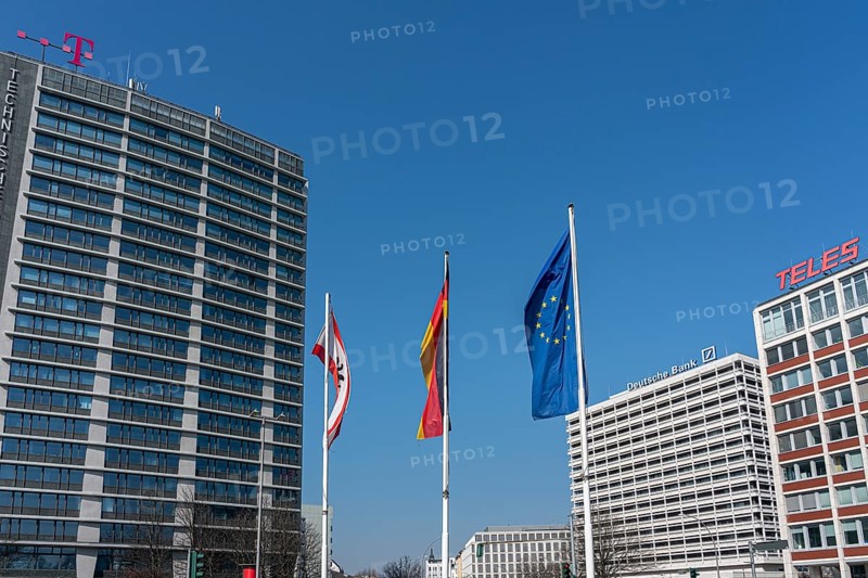 High-rise buildings and commercial buildings at Ernst-Reuter-Platz