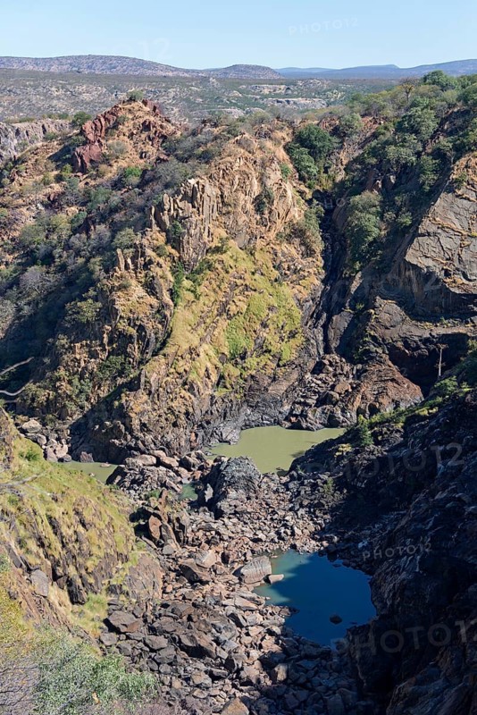 Ruacana Falls without water