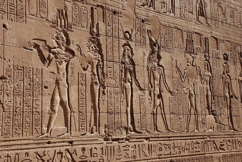 Defaced reliefs