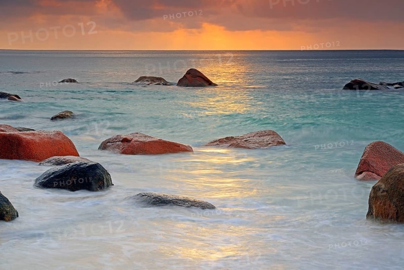 Sunset at Anse Lazio