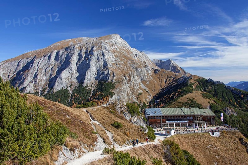 Jennerbahn cable car station on the Jenner in autumn