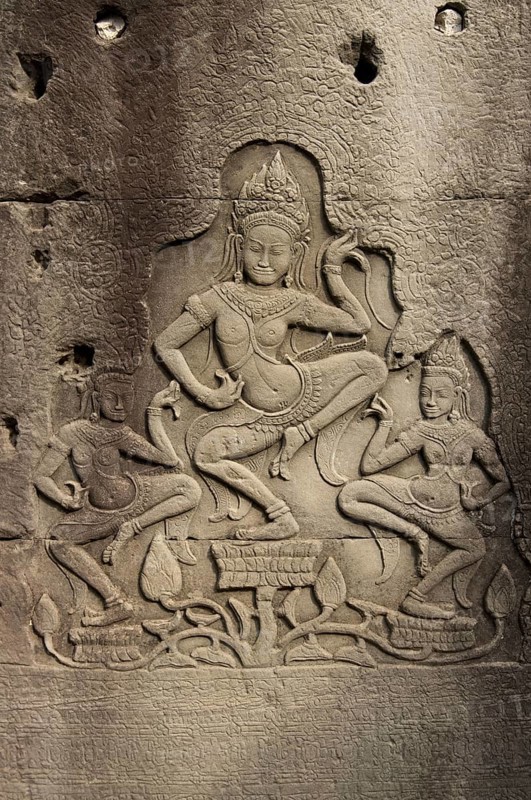 Bas-relief of Apsaras