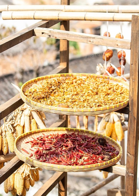 Traditional hot peppers from the mountain regions in China