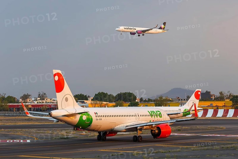 Airbus aircraft at Mexico City Airport