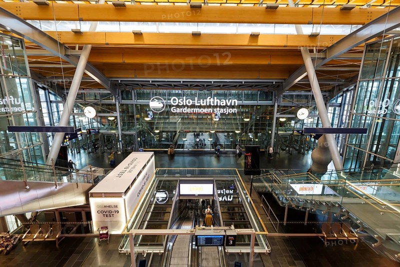 Oslo Gardermoen Airport Terminal and Train Station