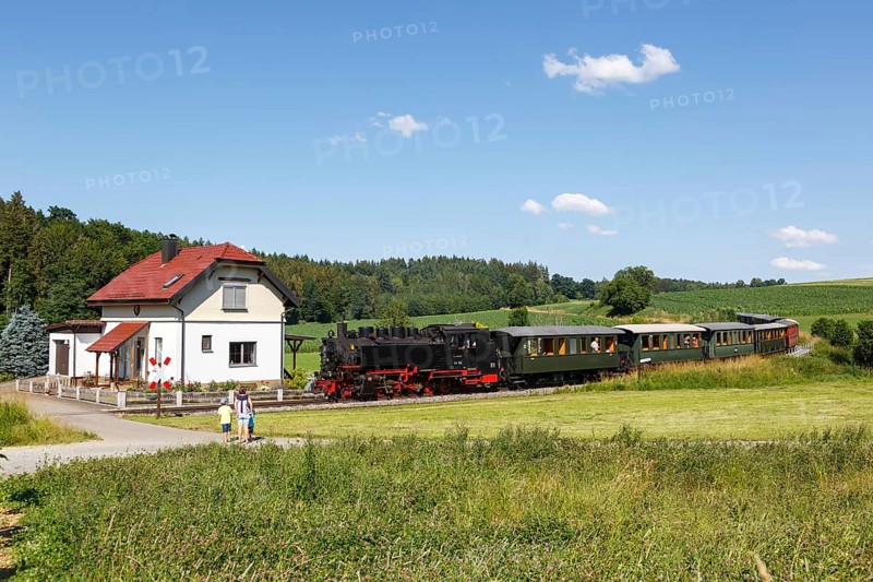 Steam Train Oechsle Museum Railway Railway Steam Railway in Ochsenhausen Wennedach