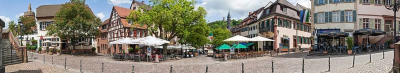 Weinheim Market Place Panorama Germany