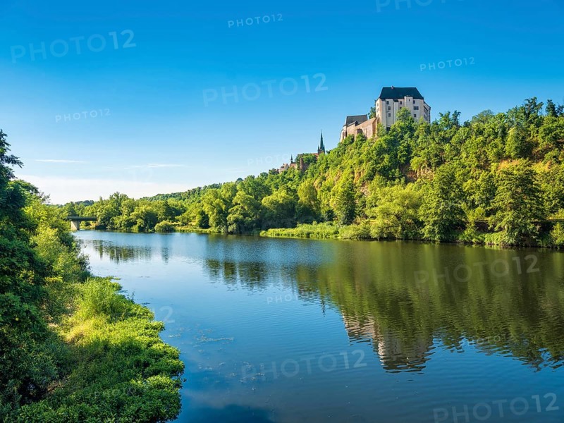 Mildenstein Castle above the river Freiberger Mulde