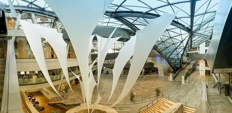 Darmstadtium Congress Centre Darmstadt Panorama Germany
