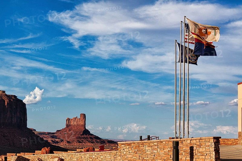 Four different flags