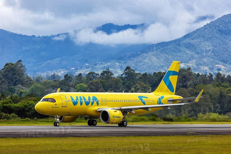 A Vivaair Airbus A320neo aircraft with registration HK-5361 at Medellin Rionegro Airport
