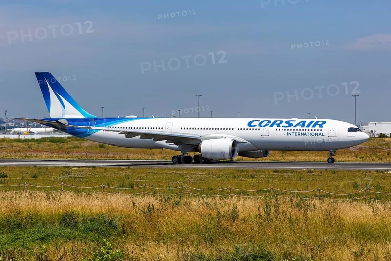 A Corsair International Airbus A330-900neo aircraft with registration F-HRNB at Paris Orly Airport