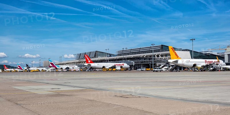 Aircraft at Stuttgart Airport