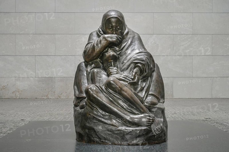 Mother with dead son