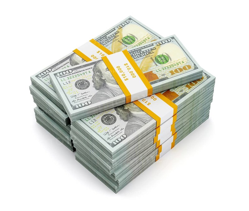 Creative business finance making money concept